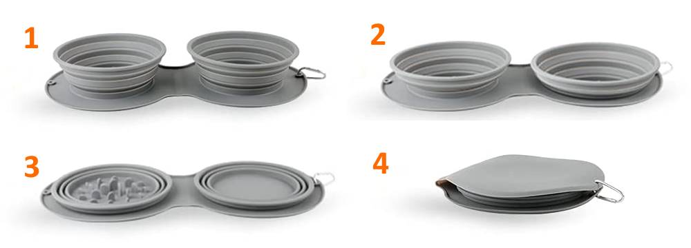 gamelle chat pliante