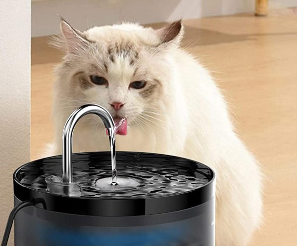 Fontaine a Eau Chat GIOTOHUN, Fontaine à Eau pour Chat avec Forme de Robinet, 2L