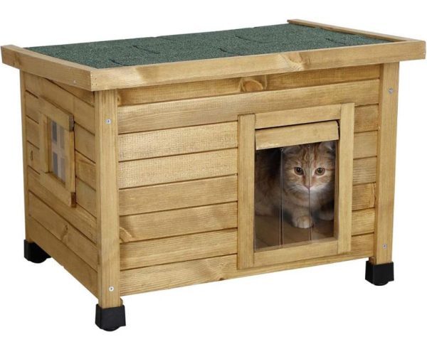 kerbl rustica maison pour chat, 57 x 45 x 43 cm kerbl rustica maison pour chat, 57 x 45 x 43 cm