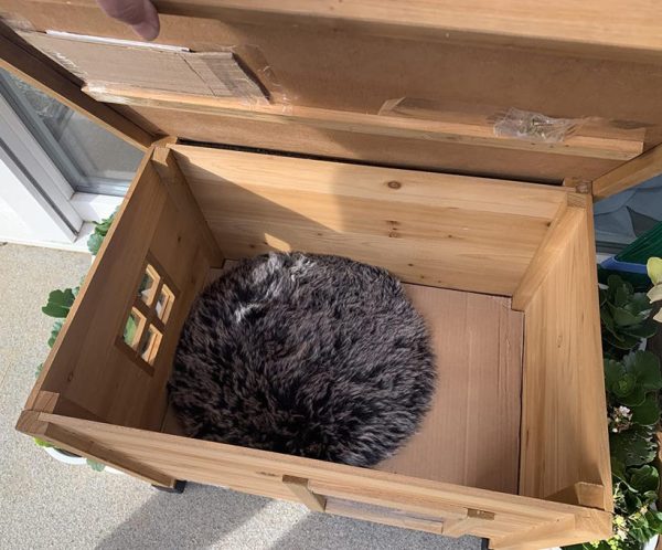 kerbl rustica maison pour chat, 57 x 45 x 43 cm kerbl rustica maison pour chat, 57 x 45 x 43 cm