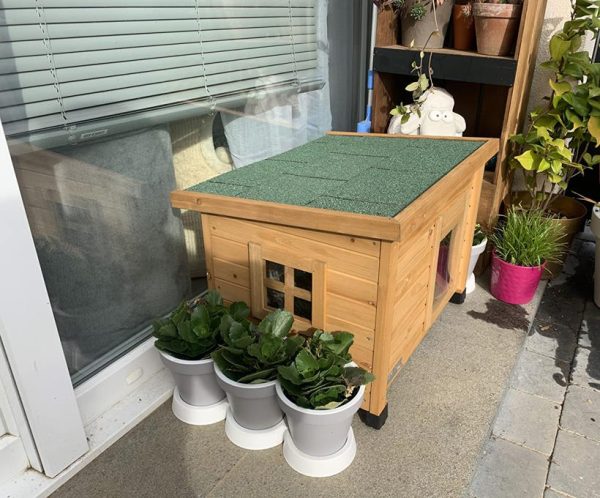 kerbl rustica maison pour chat, 57 x 45 x 43 cm kerbl rustica maison pour chat, 57 x 45 x 43 cm