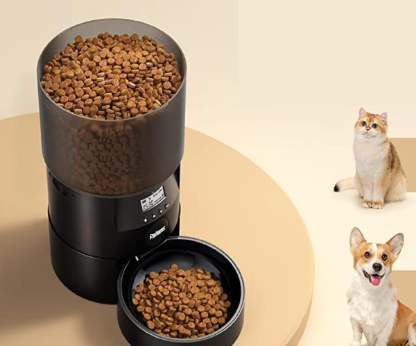 distributeur croquettes chat automatique 3l, rellorus